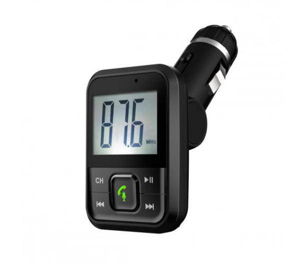 Transmiter samochodowy MP3/BT ART FM-08BT Transmiter samochodowy FM z transmisją bluetooth oraz funkcją zestawu głośnomówiącego + ładowarka 5V/1A - 1391395 - zdjęcie